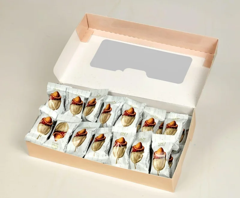 Beyaz Çikolatalı Bademli Hurma 500 g – 3. görsel