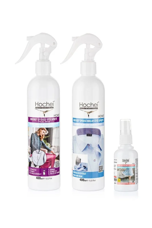 Hochei Paket 5 / Ütüsüz Ütü 400 ml - Ipeksi Kolay Ütü 400 ml - Antistatik 70 ml