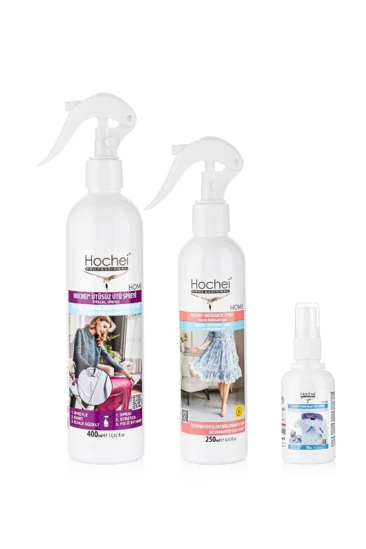 Hochei Paket 4 / Ütüsüz Ütü 400 ml - Antistatik 250 ml - Ipeksi Kolay Ütü 70 ml