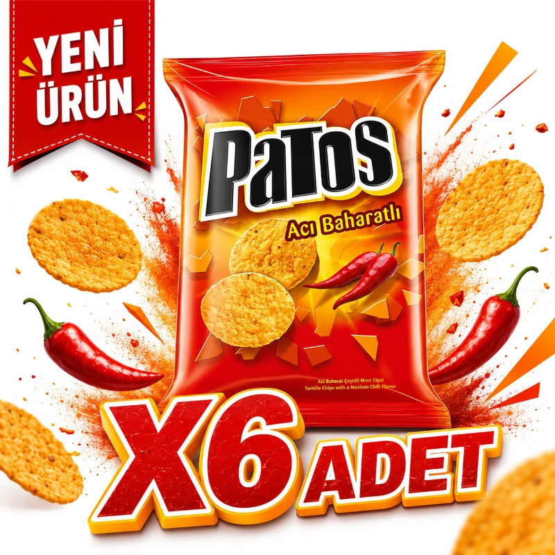 Patos Acı Aromalı Patates Cipsi