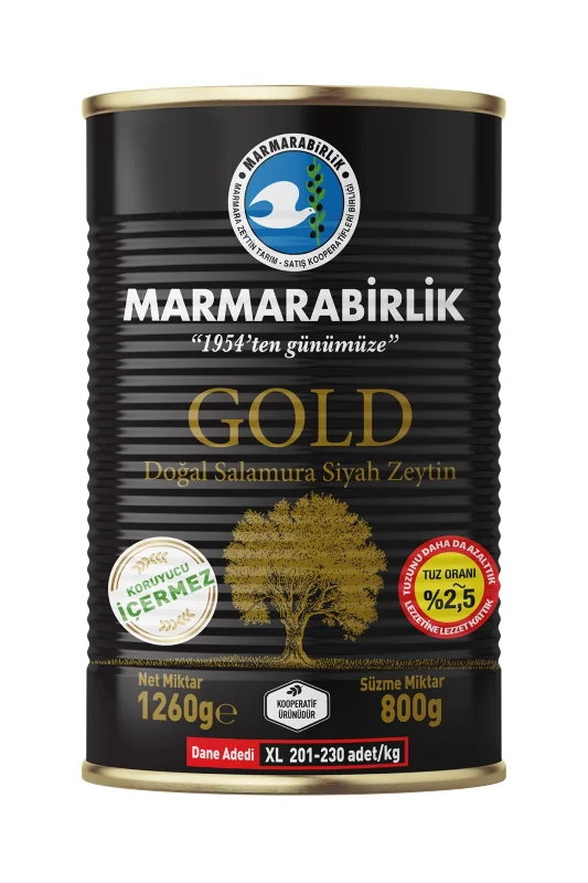 Marmarabirlik Gold XL Siyah Zeytin 800 g
