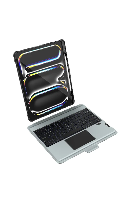 NLK-0305 Bumper Combo RGB Işıklı Klavyeli Kılıf iPad 10.2 2019/2020/2021