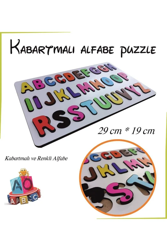 AHŞAP KABARTMALI ALFABE – 2. görsel