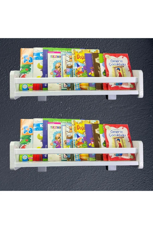 Carmen Tek Raflı Kitaplık - Çocuk Odası Eğitici Montessori Kitaplık Bebek Odası Kitaplık