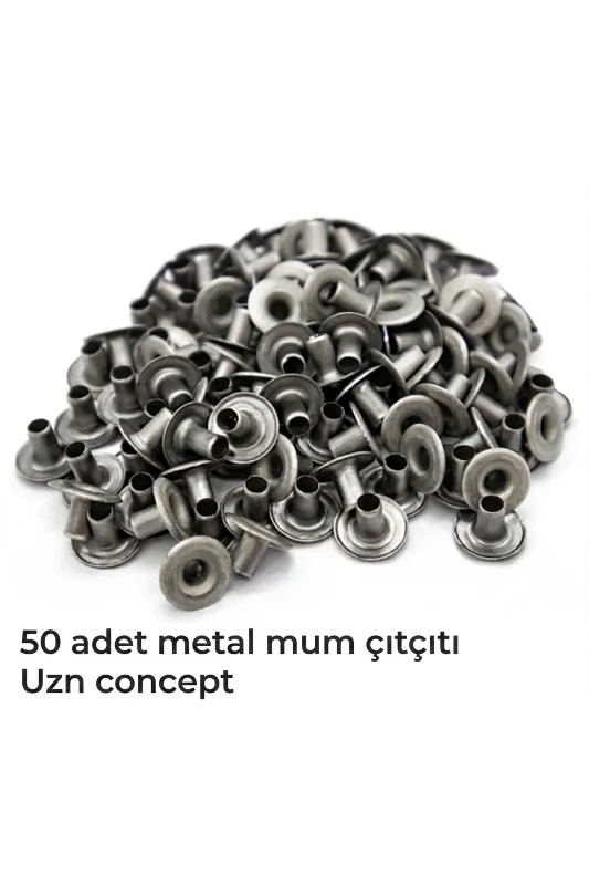 Mum çıtçıtı 50 adet,metal mum fitil çıtçıtı