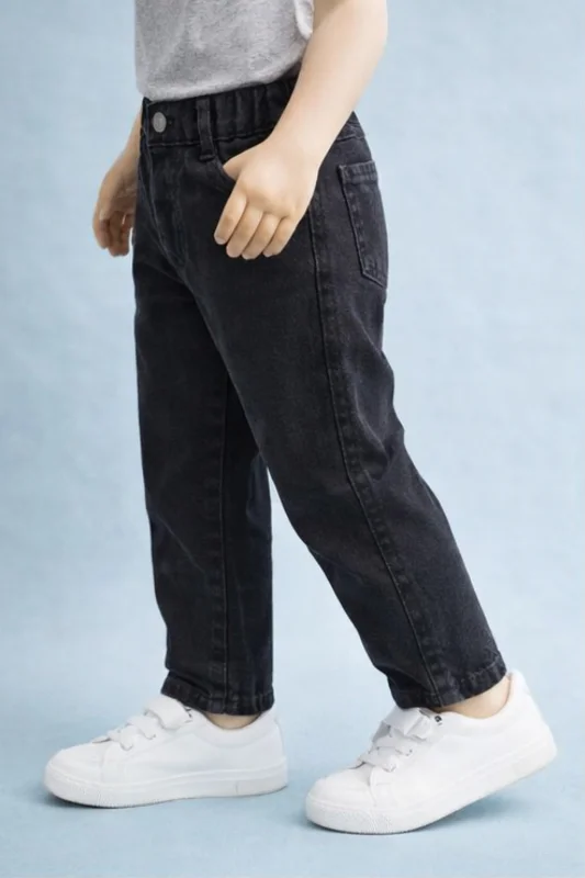 Erkek Çocuk Siyah Kot Pantolon – 4. görsel