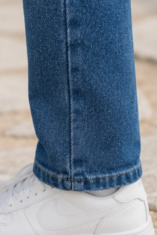 Erkek Çocuk Şardonlu Denim Pantolon – 4. görsel