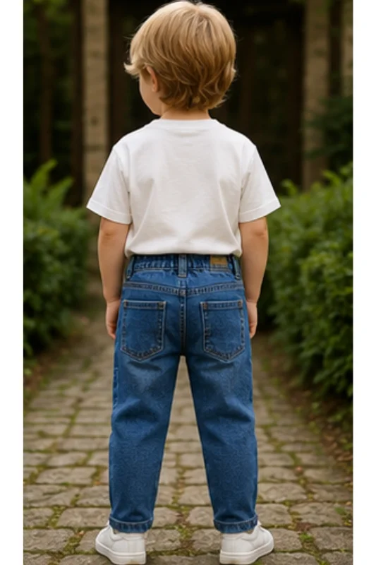 Erkek Çocuk Mavi Skinny Jeans Pantolon – 2. görsel
