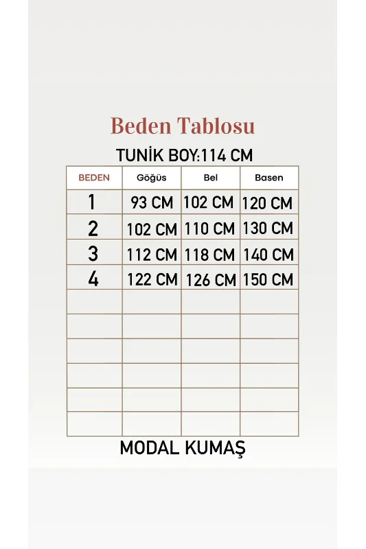 Datga Bağlamalı Yırtmaçlı Modal Tunik-ZŞ1000 Lacivert