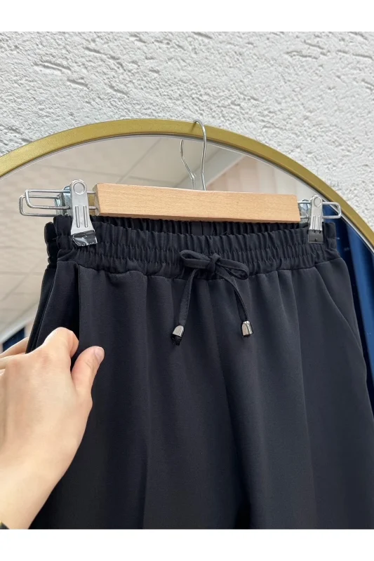 Asya Havuç Paça Pantolon-MT1444 Siyah – 3. görsel