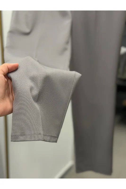 Beren Gizli Cepli Pantolon-MT1508 Gri – 4. görsel
