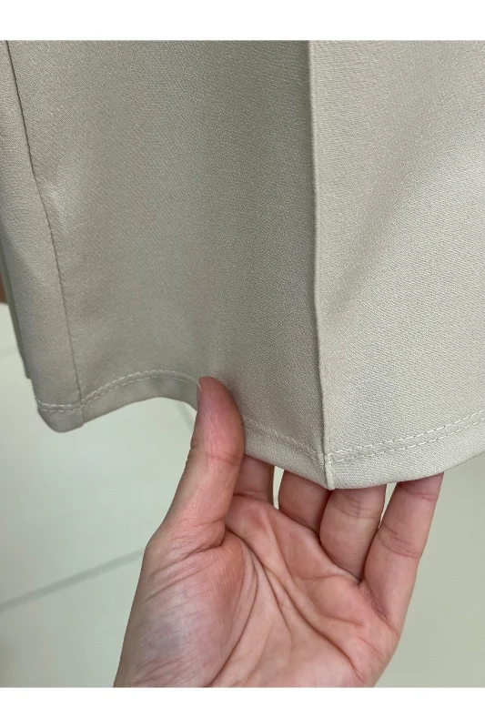 Elanur Çımalı Geniş Paça Pantolon-MT4722 Taş – 4. görsel