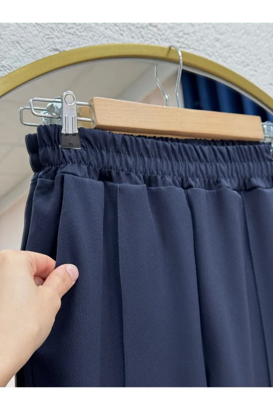 Elanur Çımalı İspanyol Paça Pantolon-MT4722 Lacivert – 3. görsel