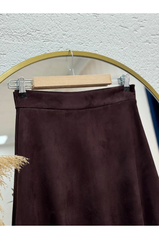 Gönül Süet Etek MT.001-BN4272 Koyu Kahve – 4. görsel