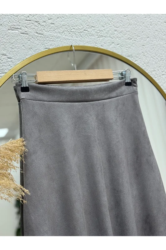 Gönül Süet Etek MT.001-BN4272 Gri – 3. görsel