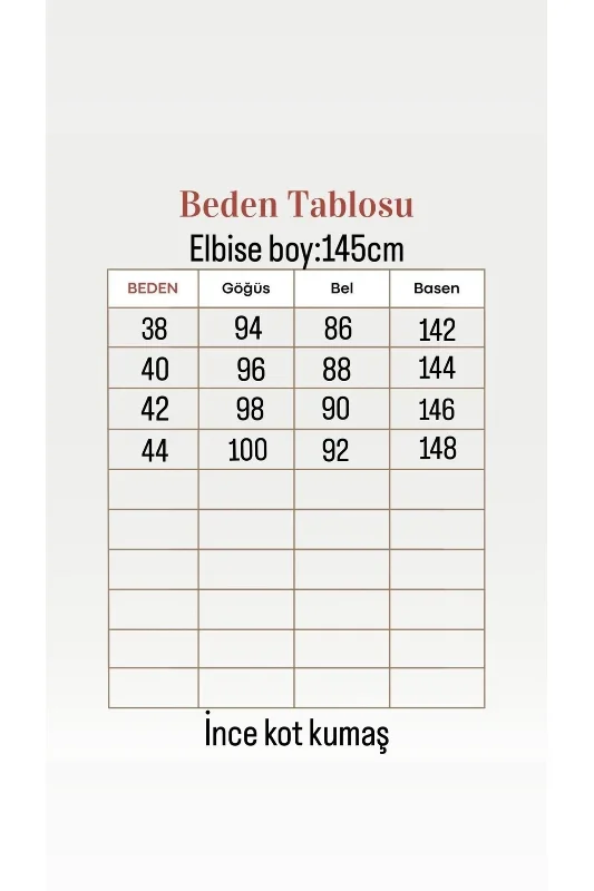 Zekiye Yarısı Fermuarlı Beli Sıkmalı Kot Elbise-PA9460 Kot Rengi – 4. görsel