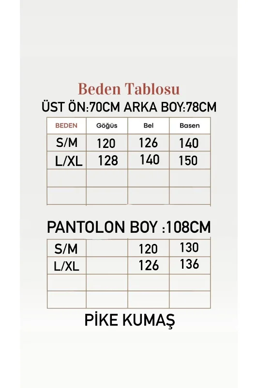 Aygün Altı Bağcıklı Pantolonlu Pike Takım-NL569.1 Lacivert – 4. görsel