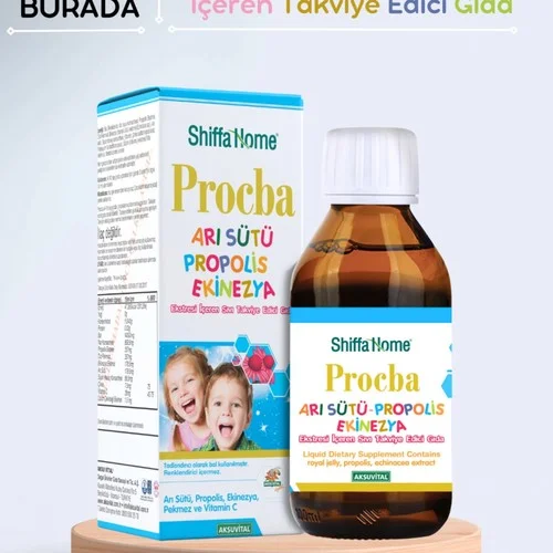 Procba - Arı Sütü, Propolis, Ekinezya İçeren Takviye Edici Gıda
