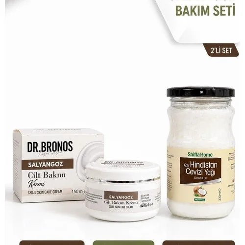 DR.BRONOS Salyangoz Cilt Bakım Kremi 150 ml. | ShiffaHome Hindistan Cevizi Yağı 330 ml.
