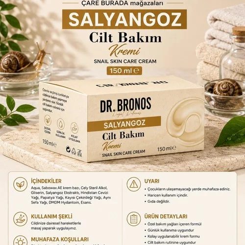 Dr. Bronos - Salyangoz Cilt Bakım Kremi 150 Ml – 2. görsel