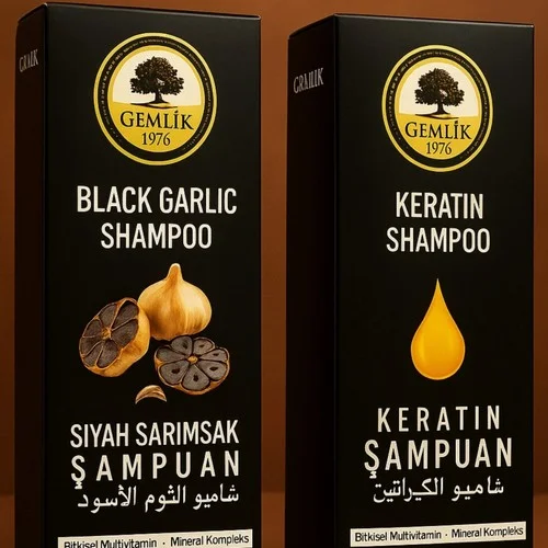 Siyah Sarımsak Şampuanı (400 Ml) + Keratin Şampuanı (400 Ml)