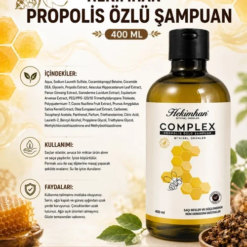 Complex Propolis Özlü Şampuan 400 Ml – 2. görsel