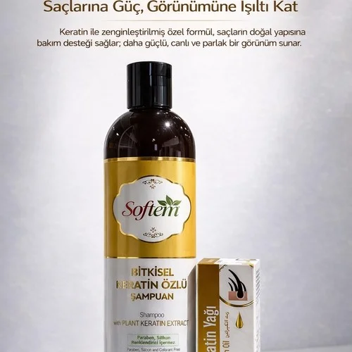ÇareBurada Keratin Özlü Şampuan 400 ml + Keratin Yağı 20 ml – 2. görsel