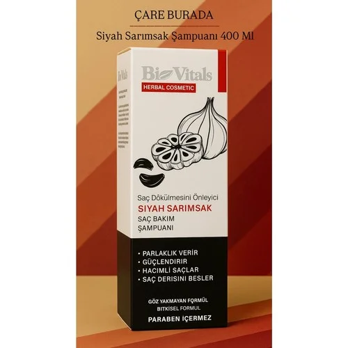 Biovitals - Önleyici Siyah Sarımsak Şampuanı 400 Ml