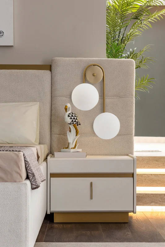 MANOLA 2'Lİ BAL GLOB CAMLI ESKİTME MODERN APLİK