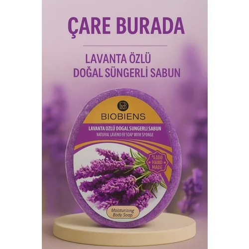 Biobiens - Lavanta Özlü Doğal Süngerli Sabun 135 gr