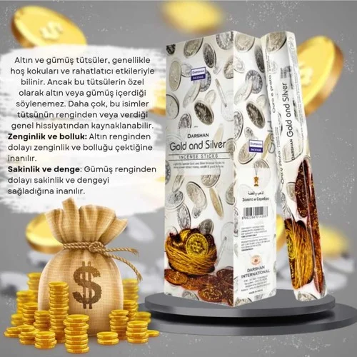 Gold and Silver Zenginlik Tütsüsü 20 Çubuk
