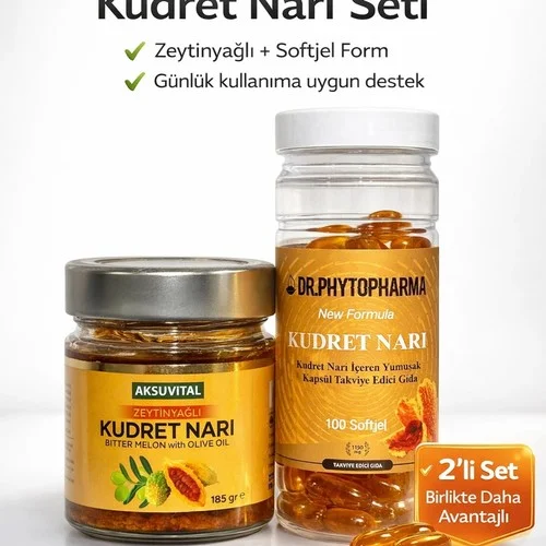 ÇareBurada Kudret Narı Set | Zeytin Yağlı Kudret Narı 185 gr & Kudret Narı 100 Softjel