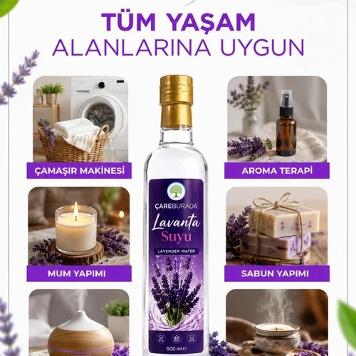 ÇareBurada Lavanta Suyu 500 ml | Lavender Water – 4. görsel