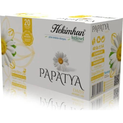 Papatya 20'li Süzen Poşet Çay Sallama Bitki Çay, Demleme Bitki Çayı
