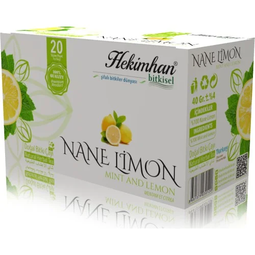 Nane Limon 20'li Süzen Poşet Çay Sallama Bitki Çay, Demleme Bitki Çayı