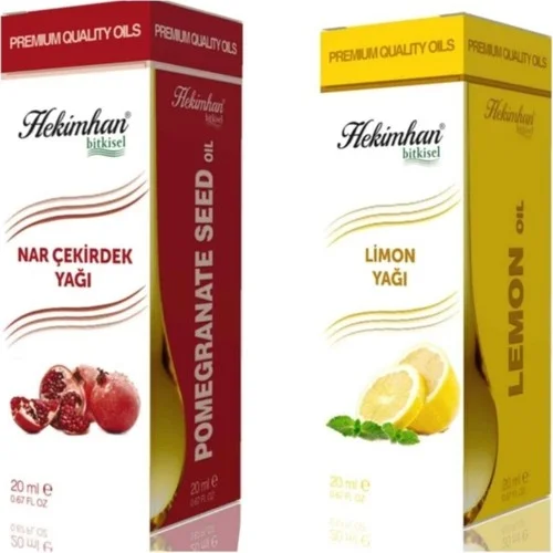 Nar Çekirdek Yağı 20 ml ve Limon Yağı 20 ml