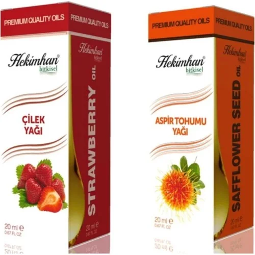 Çilek Yağı 20 ml Ve Aspir Tohumu Yağı 20 ml