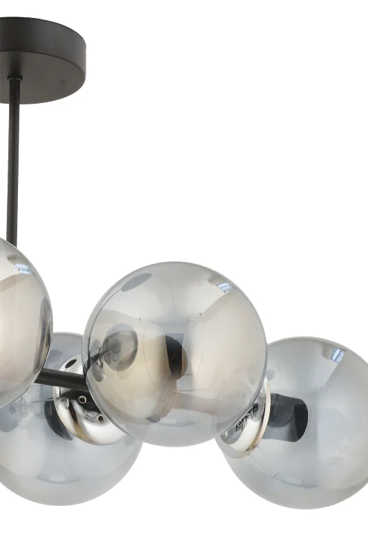 Hira 6'lı beyaz Glob Camlı Modern Plafonyer avize  Salon Yemek Masası Üstü