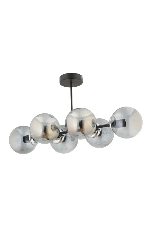 Hira 6'lı beyaz Glob Camlı Modern Plafonyer avize  Salon Yemek Masası Üstü