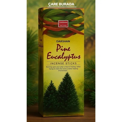 Darshan Incense - Pine Eucalyptus 20'li Çubuk Tütsü (Çam & Okaliptüs)