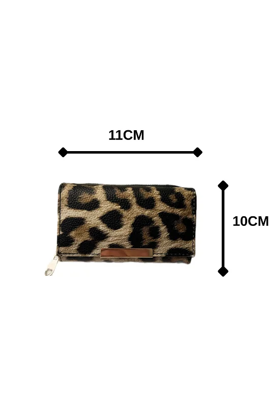 LEOPAR CÜZDAN ÇOK BÖLMELİ PREMİUM KALİTE