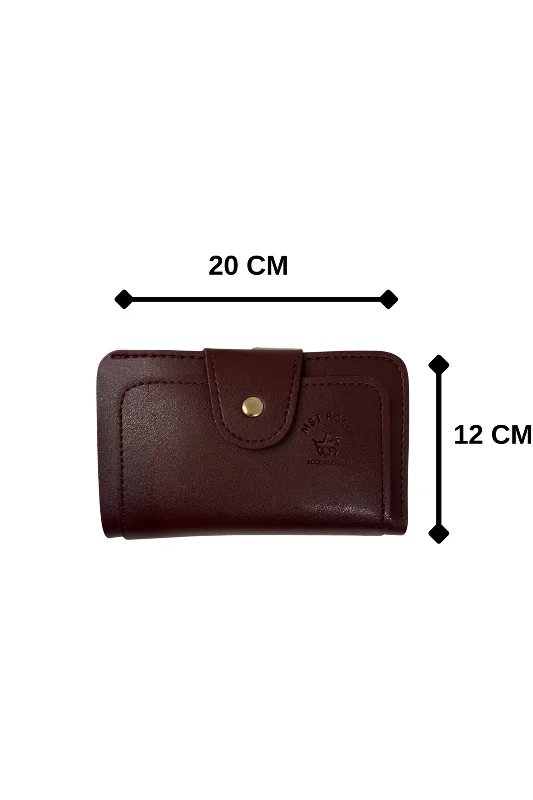 BORDO ÇOK BÖLMELİ CÜZDAN YUMUŞAK SUNİ DERİ PREMİUM KALİTE