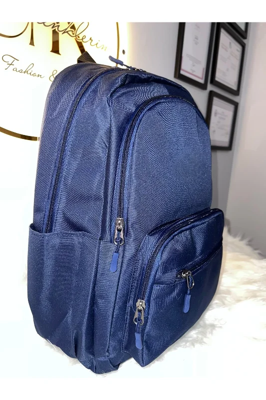 Çok Bölmeli Sırt Çantası 40x30x20 cm Büyük Boy Geniş Hacimli Okul ve Günlük Çanta – 4. görsel