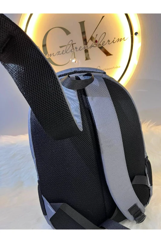 Çok Bölmeli Sırt Çantası Günlük Okul Laptop Çantası Ergonomik Omuz Askılı Unisex – 2. görsel