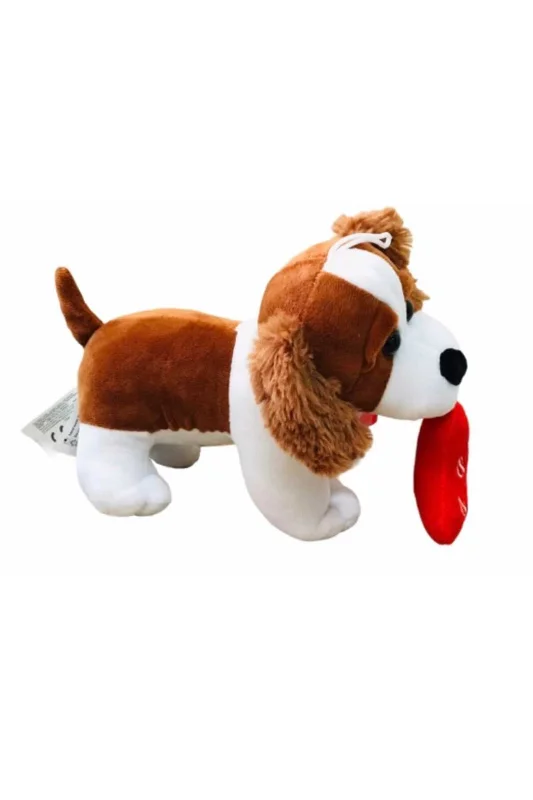 Halley Peluş Kalpli Köpek 20 cm – Sevimli Peluş Oyuncak - Dekor - Uyku Arkadaşı (3+ Yaş) – 2. görsel