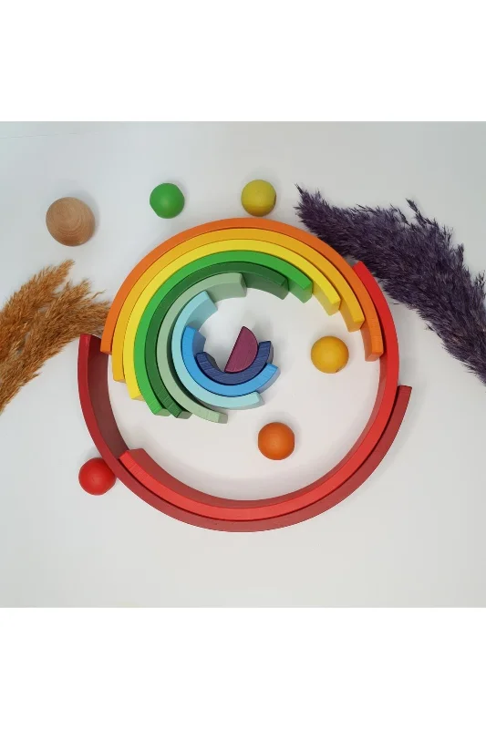1 Yaşa Özel 12 Li Waldorf Gökkuşağı