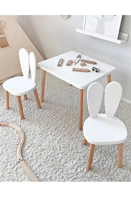 Montessori Çocuk Oyun, Çalışma, Çocuk Aktivite Masası Ve Sandalyesi – 2. görsel
