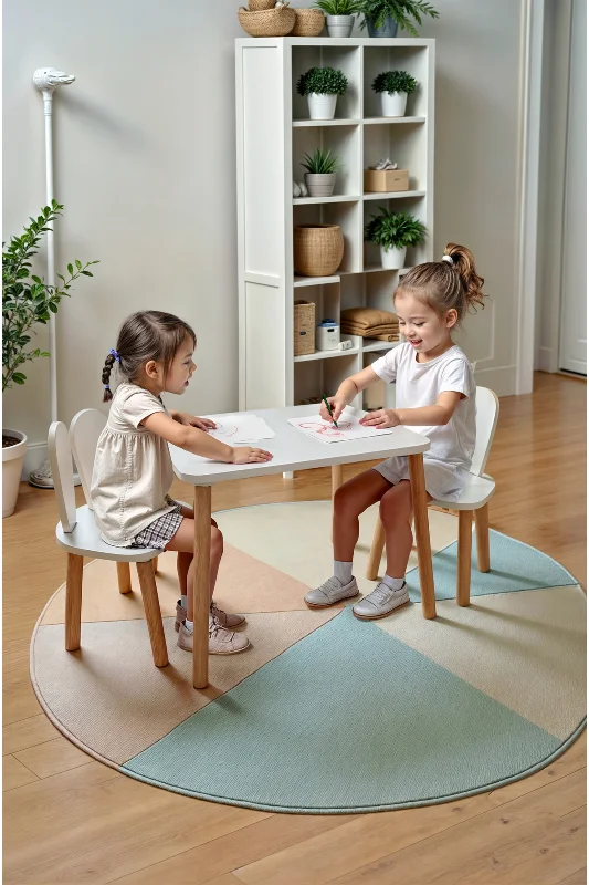 Montessori Çocuk Oyun, Çalışma, Çocuk Aktivite Masası Ve Sandalyesi