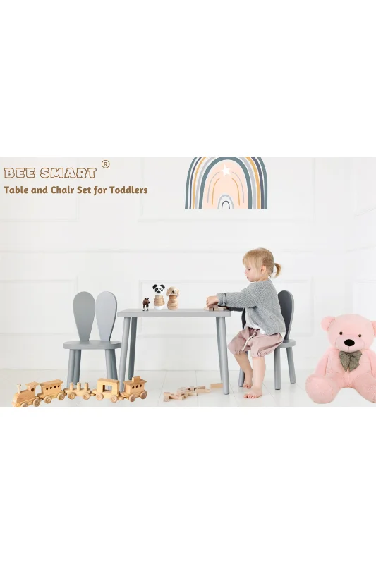 Montessori Masa Sandalye Çocuk Oyun, Çalışma, Çocuk Aktivite Masası Ve Sandalyesi – 4. görsel