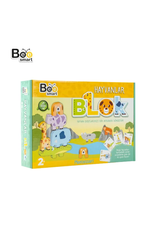 Hayvanlar Blok Çocuklar Için Öğretici Ve Eğlenceli Blok